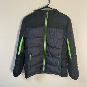 Zero X Posur Boys Puffer Jacket Hooded Size 14-16